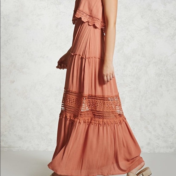 Forever 21 Dresses & Skirts - ✨2xHP✨Strapless Crochet-Trim Maxi Dress✨